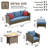 6-piece Outdoor Wicker Patio Conversation Furniture Set With Fire Pit Table-860277882