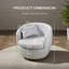 Fauteuil demi-tonneau pivotant large, fauteuil et fauteuils d'appoint pour petits espaces-1926475000