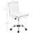 Kaycee Faux Leather Mid Back Swivel Computer Task Desk Chair-61007903