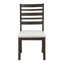 Ensemble de salle à manger de style classique avec table à finition espresso foncé et rallonges avec banc à rallonge et sièges confortables-107962866