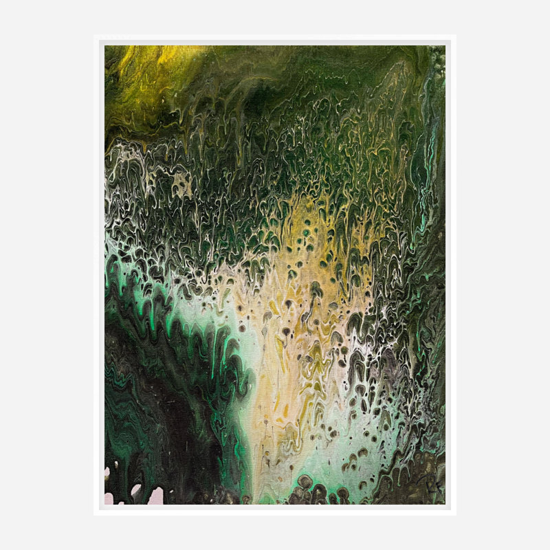 Creek Bed by Rachel Farmer - Print, 26" H x 32" W x 2" D, White Floater Frame Canvas