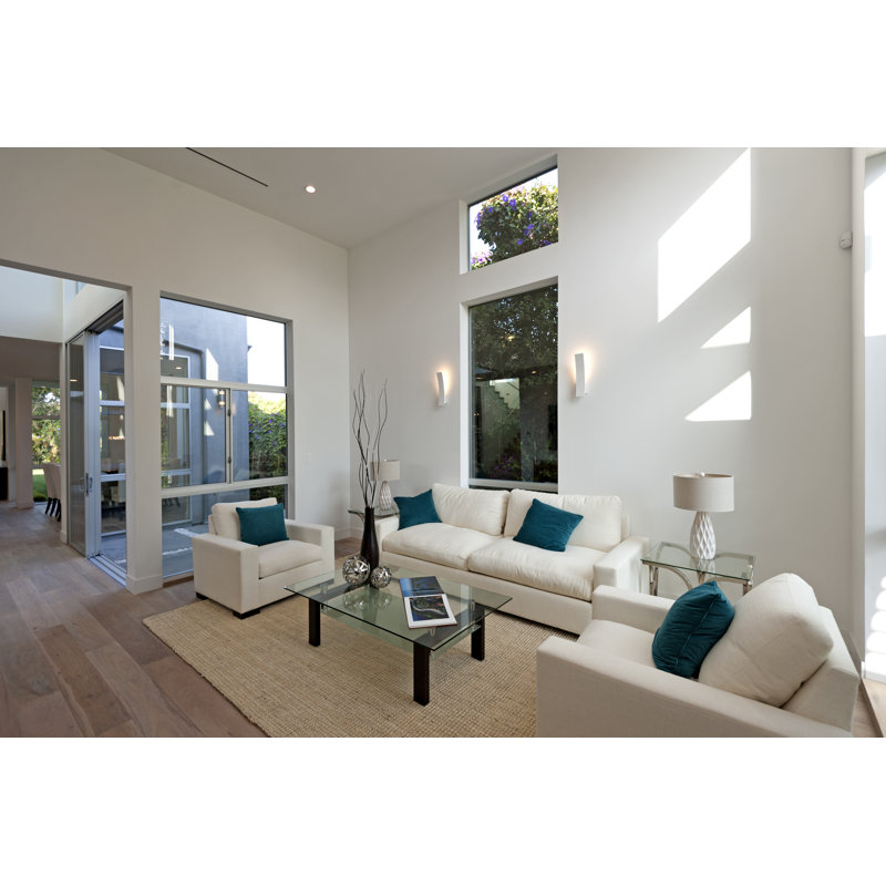 Azral LED Armed Sconce, White