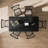 67"L×33.5"D Square Oak Dining Table with Solid Wood Double Pedestal Modern Kitchen Table for Living Room Dining Room Seats 6-1375346098-1376596815