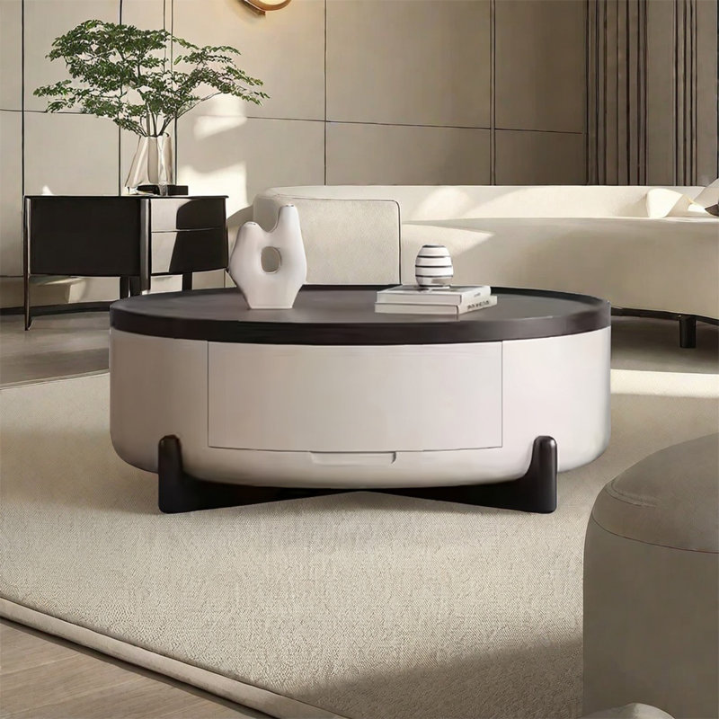 Table basse ronde de luxe légère