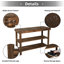 Banc de rangement pour 6 paires de chaussures, étagère à chaussures à 3 niveaux-2111032826