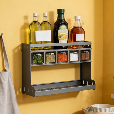 Wall Mounted Required Spice Rack