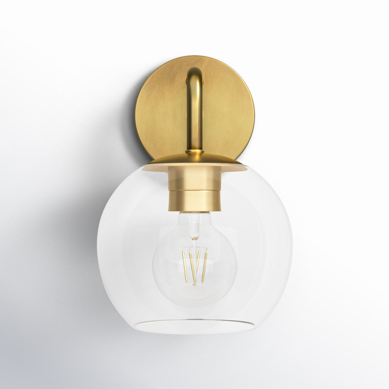 John Solid Brass Armed Sconce