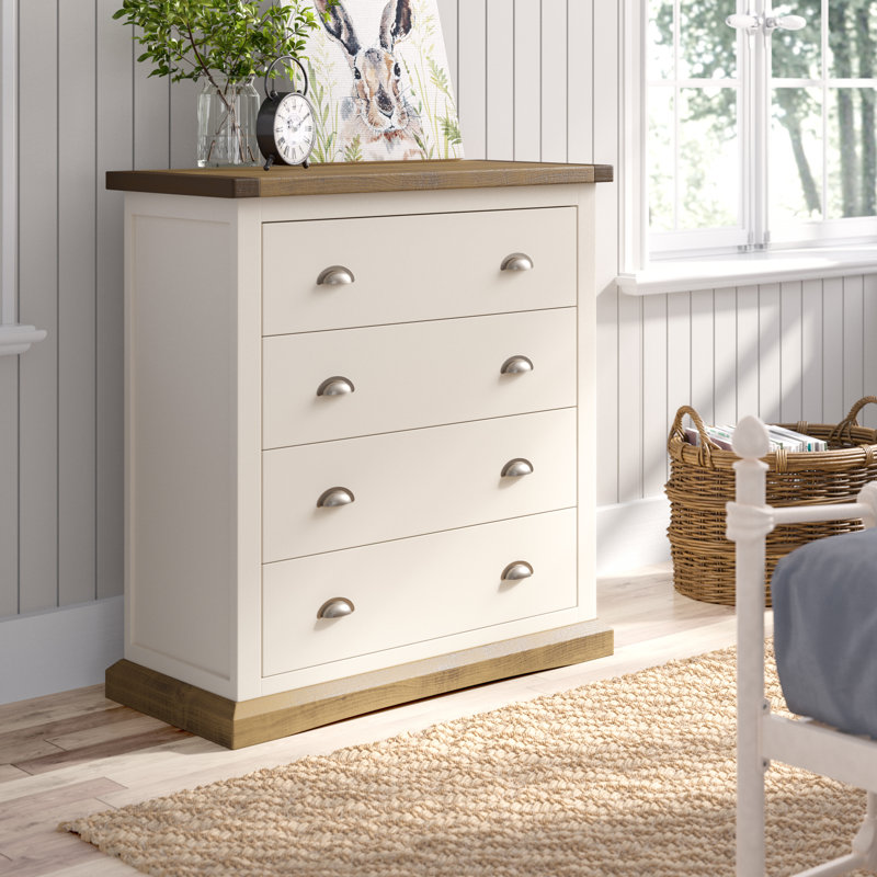 Newport 90cm W 4 - Drawer Chest of Drawers, Waxed Oak