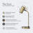 Ezra 16.5" Modern LED Desk Lamp with Gold Finish, Wireless Charging Pad, Adjustable Head, and 3-Way Dimming-69896189