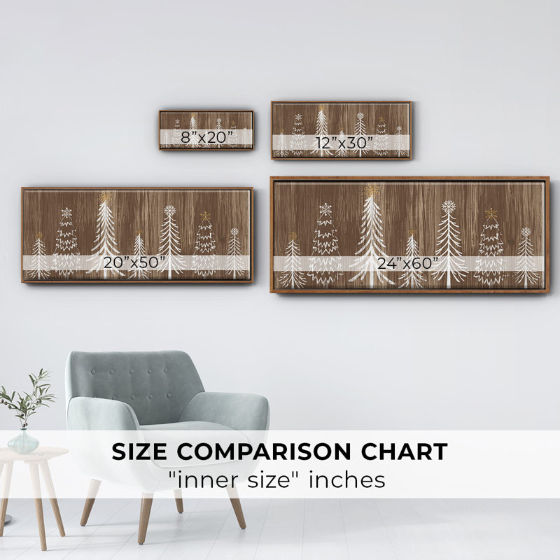 Collection Barnwood Wonderland, toile encadrée, H 24 po x l 60 po
