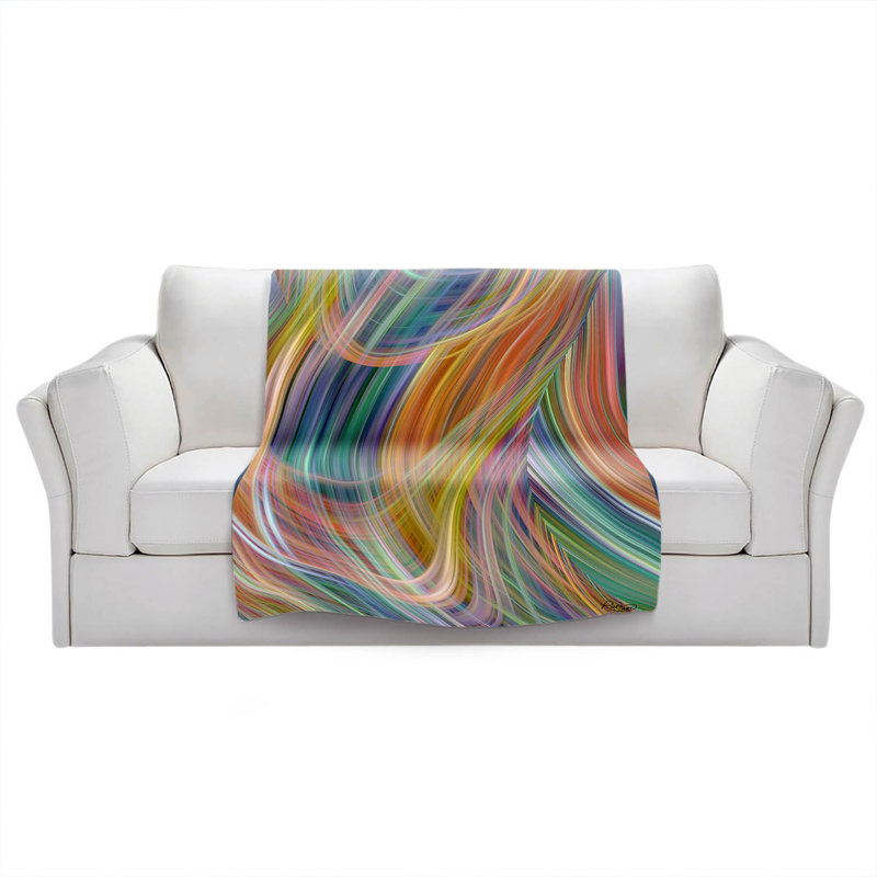 Hand Woven Throw Blanket, 68" W x 80" L