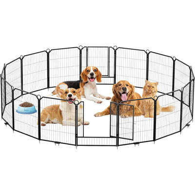 Grand parc portatif pour chien avec barrière