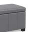 Repose-pieds rectangulaire avec rangement relevable Dover-1897544024