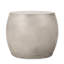 Table d'extérieur en béton léger de style ovale contemporain pour la cour arrière, grise, l 24,97 po x P 17,65 po, H 19,82 po, sans assemblage, côté moderne, attrait instantané