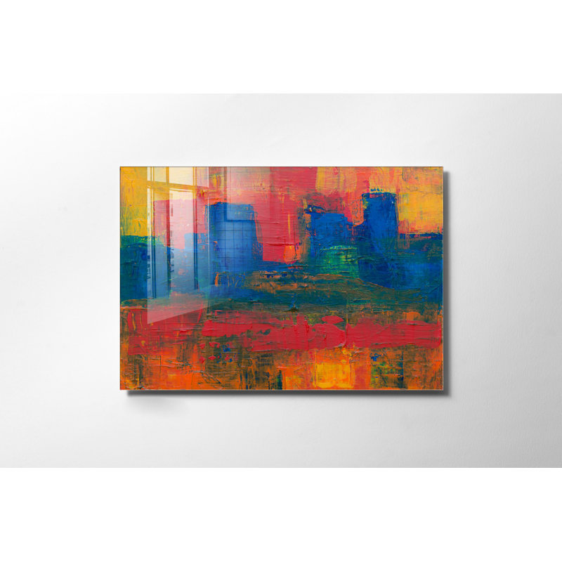 Superbe peinture murale en verre trempé 27,6 po x 39,4 po | 100% verre trempé, épaisseur: 0,16 pouce | Décoration élégante pour le salon ou le bureau, durable et facile à nettoyer, idée de cadeau parfaite