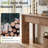 Solid Wood Console Table with 2 Drawers, 63" Simple Vanity Table Writing Desk