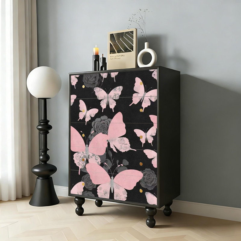 Commode d'appoint 5 tiroirs Ceridwen