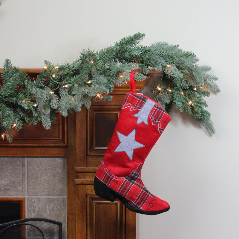 Chaussette de Noël 18,5 po Country Rustic