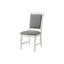 Chaise d'appoint rembourrée en lin gris Hoddesd-581896378