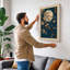 Moonlit Cherry Blossom Japandi - Wrapped Canvas-437313264-437313275