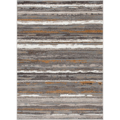 Well Woven Verity Makai Abstract Modern Stripe Grey Area Rug