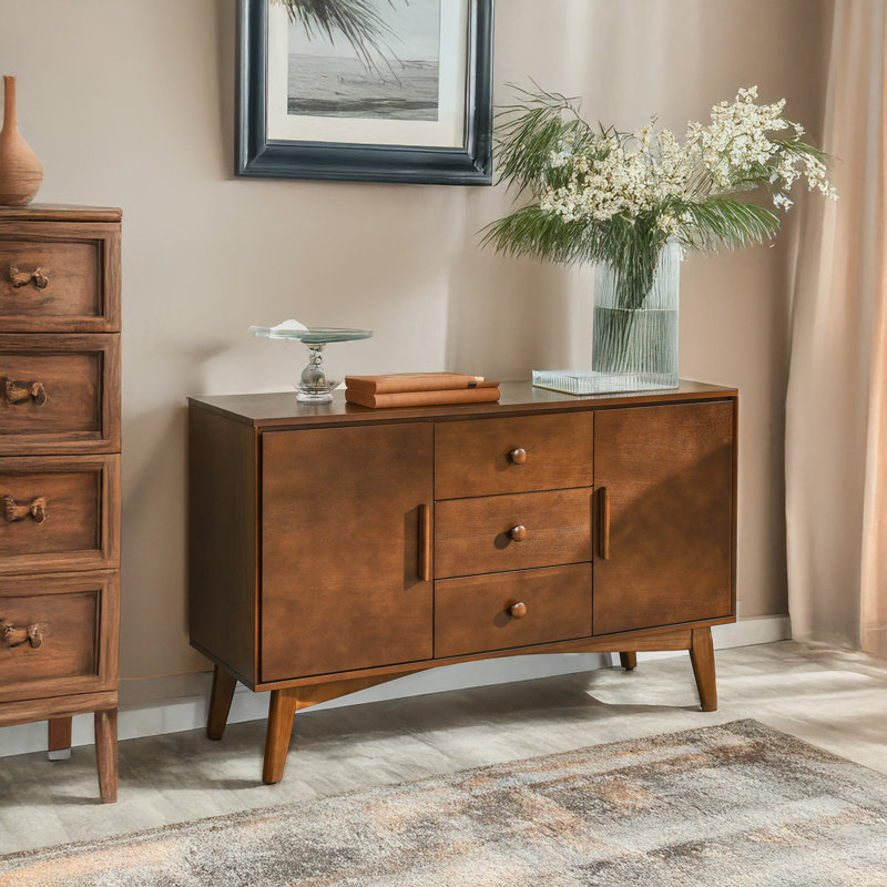Buffet Mid-Century moderne avec rangement