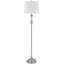 Lampe sur pied 100 watts Emilymae en métal avec abat-jour en lin rigide
