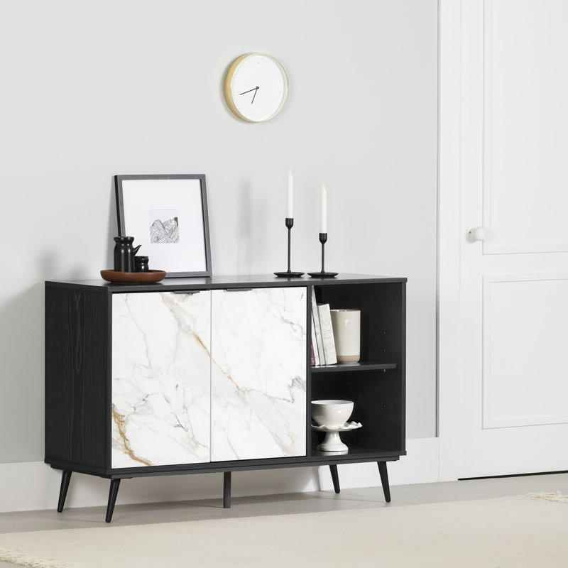 Mezzy  2-Door Sideboard With Open Storage