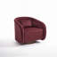Fauteuil d'appoint pivotant en velours Leda-130624487