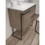 Meuble-lavabo mural deux tiroirs 24 po Accent - Noyer foncé-87459748