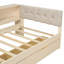 Lit plateforme simple en bois avec tablettes de rangement-1698130749