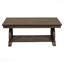 Table basse classique et traditionnelle avec tablette à fond en chêne foncé