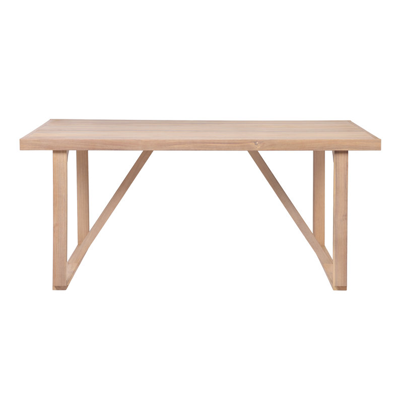 Acacia Solid Wood Outdoor Dining Table , 66.93 " W 34.06 " D