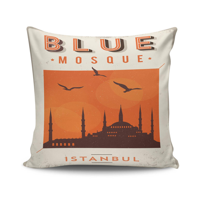 Housse de coussin carré en polyester Mccallum