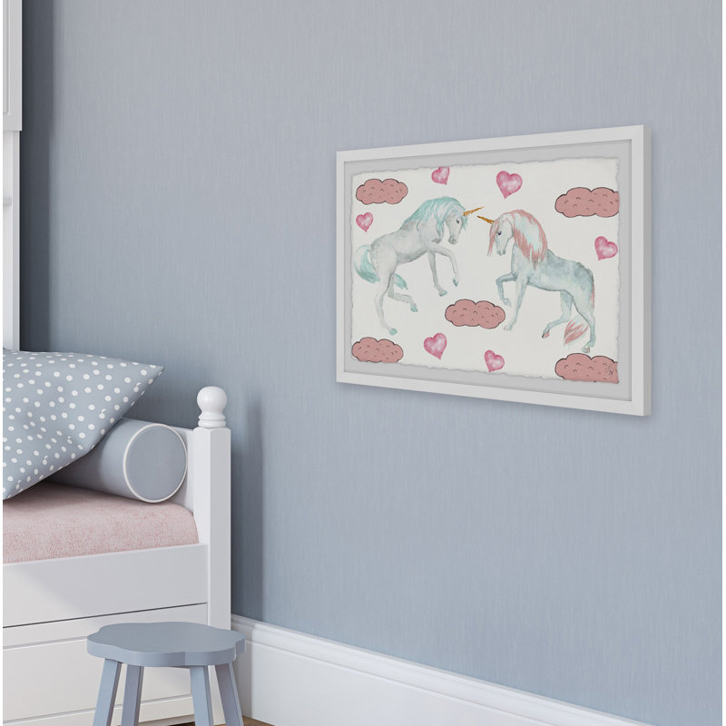Crigger Crigger Cute Unicorns - Single Picture Frame Print, 41cm H x 61cm W