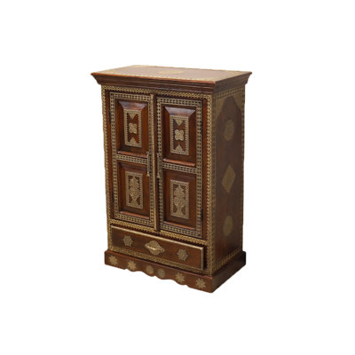 Armoire d'appoint en bois massif Abbriella
