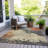 Machine Washable Indoor/Outdoor Xhevrie Paprika Rug-2096421686