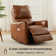 Swivel and Rocker Power Recliner Chair with USB Port Soft Breathable Leather