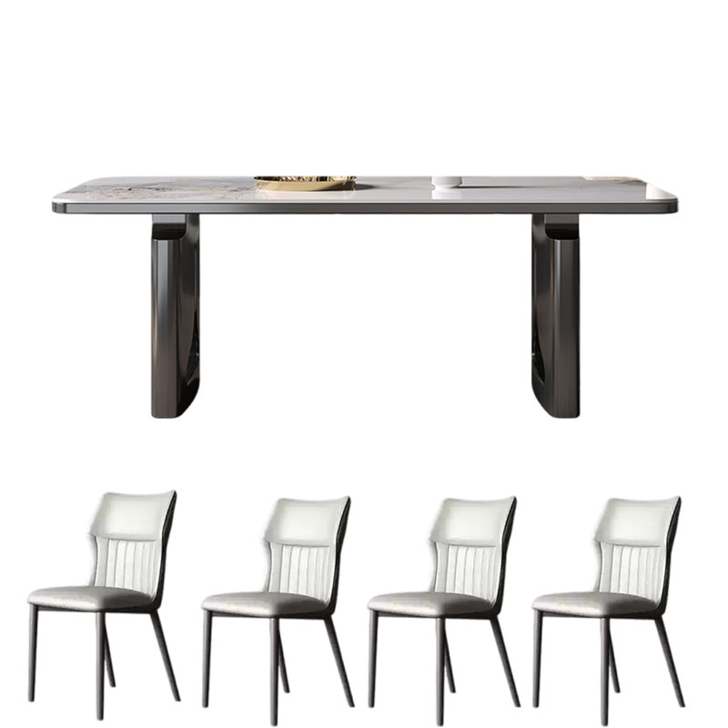 Ensemble de table de salle à manger simple et moderne, H 29,53 po x L 70,87 po x l 35,43 po