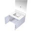 Lavabo de baignoire avec robinet et miroir à DEL-2045138743-2045138749