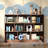 Presly 3  Tier Cube Bookcase Modern Bookshelf with 10 Cubes-646782013-646782012