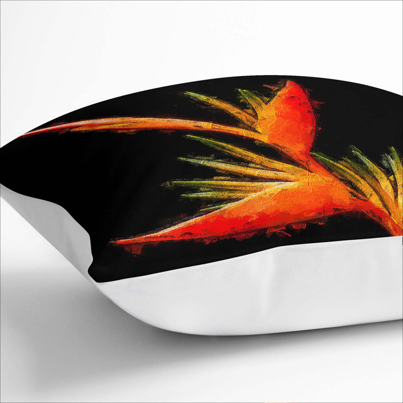 Floral Square Cushion, 55cm H x 55cm W x 20cm D, White