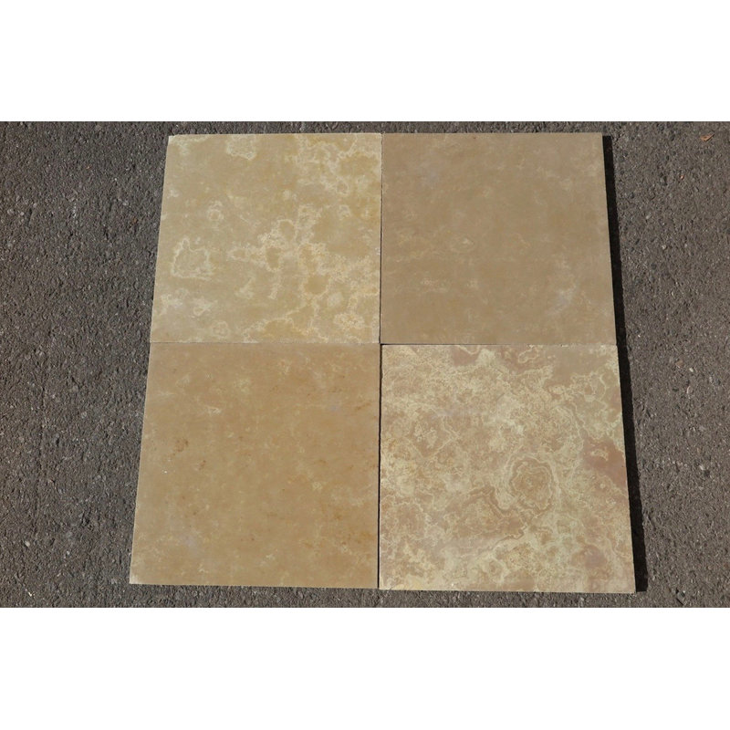 French Vanilla 16" x 16" Limestone Stone Look Wall & Floor Tile