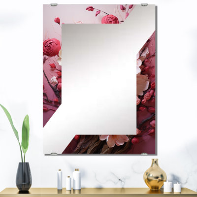 Pettis - Miroir mural cerise MIR132495