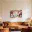 Canapé de Noël avec couverture tricotée et décorations de Noël-1750534916