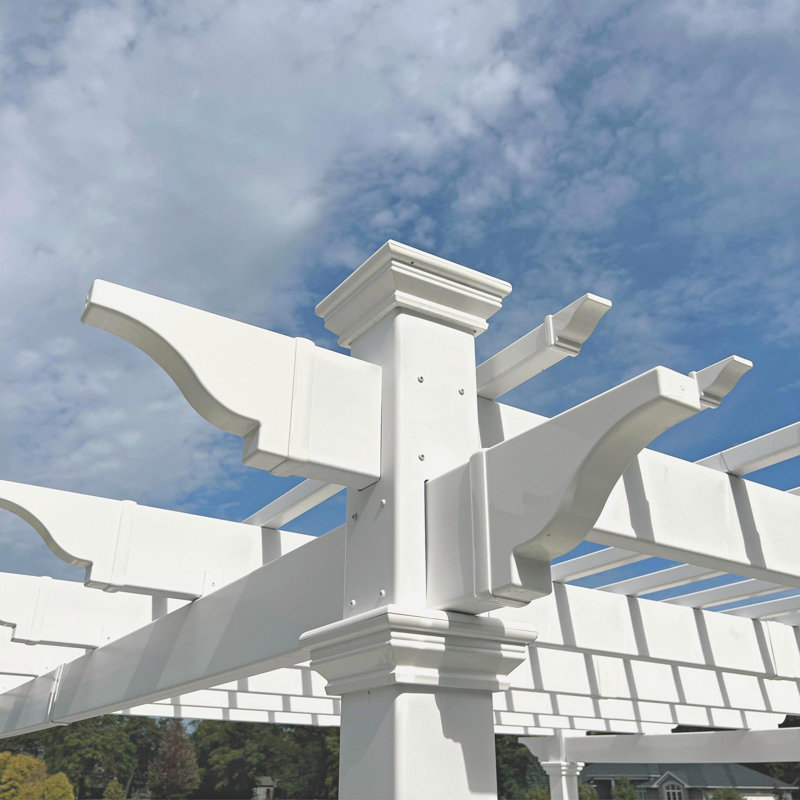 Coppell Vinyl Pergola, 12 ft. W x 12 ft. D, White