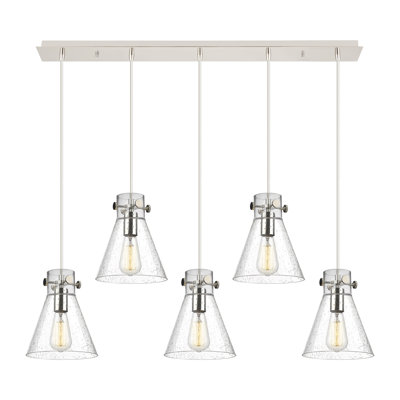 Luminaire suspendu conique à 5 lumières Amrith