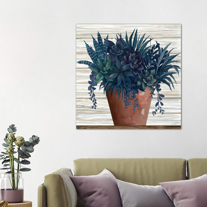 Remarkable Succulents II by Cindy Jacobs - Wrapped Canvas Print, 93.98 cm H x 93.98 cm W x 1.91 cm D
