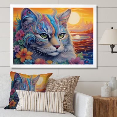 Portrait d'un beau chat aimable I sur toile