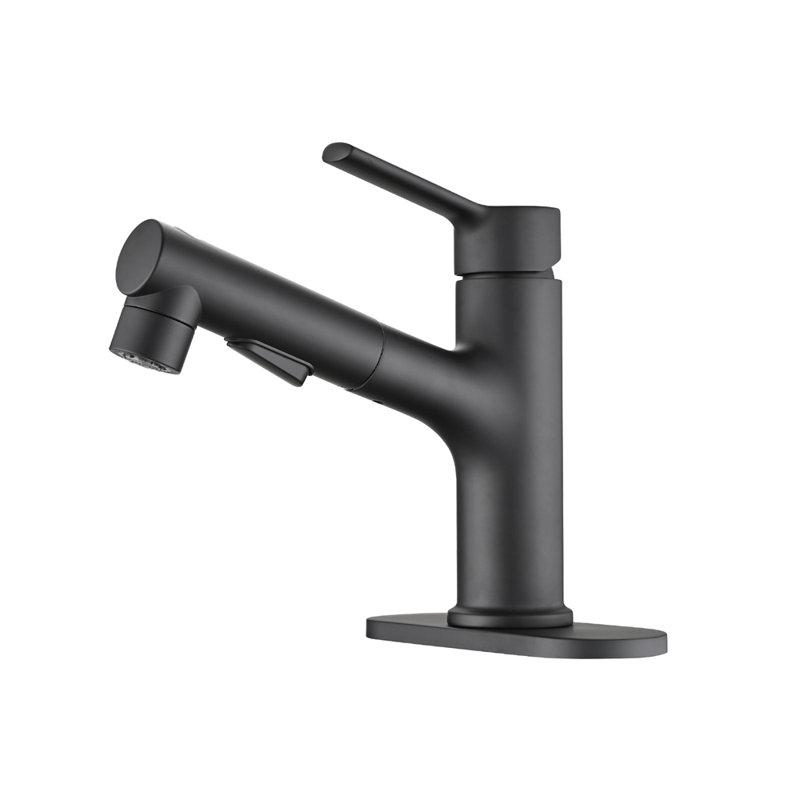 Robinet d'arrosage flexible avec 3 réglages de fonctions pour la salle de bain et la cuisine, robinet de lavabo surdimensionné